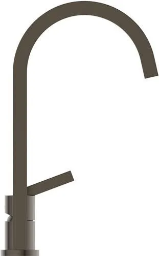 Robinetterie de cuisine 2 trous Ideal Standard IS Gusto porte-à-faux 204 mm verseur carré Magnetic Grey