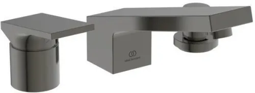 Robinetterie de bain 4 trous Extra avec mitigeur et trop-plein Ideal Standard Magnetic Grey