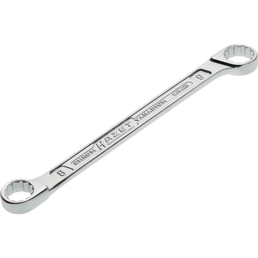 Clé à douille double anneau HAZET, profil extérieur double hexagone avec traction renforcée