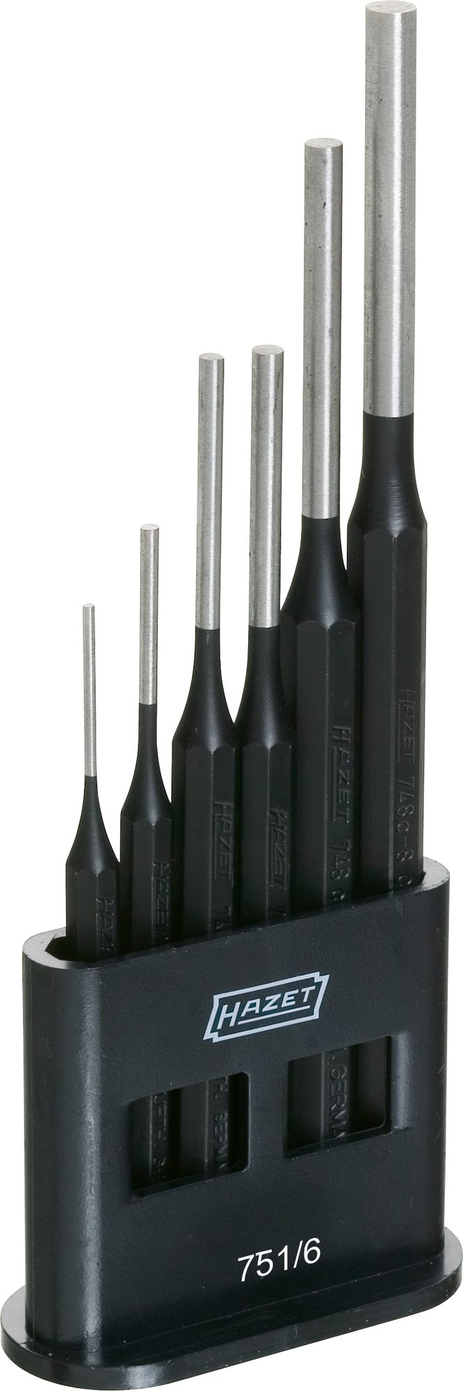 Jeu de chasse-goupilles HAZET, 6 pièces