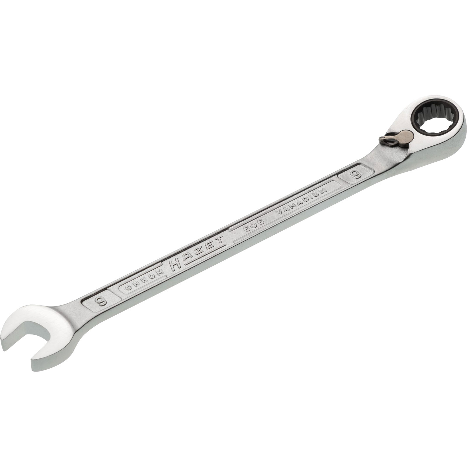 Clé à cliquet à fourche et à profil hexagonal double traction HAZET