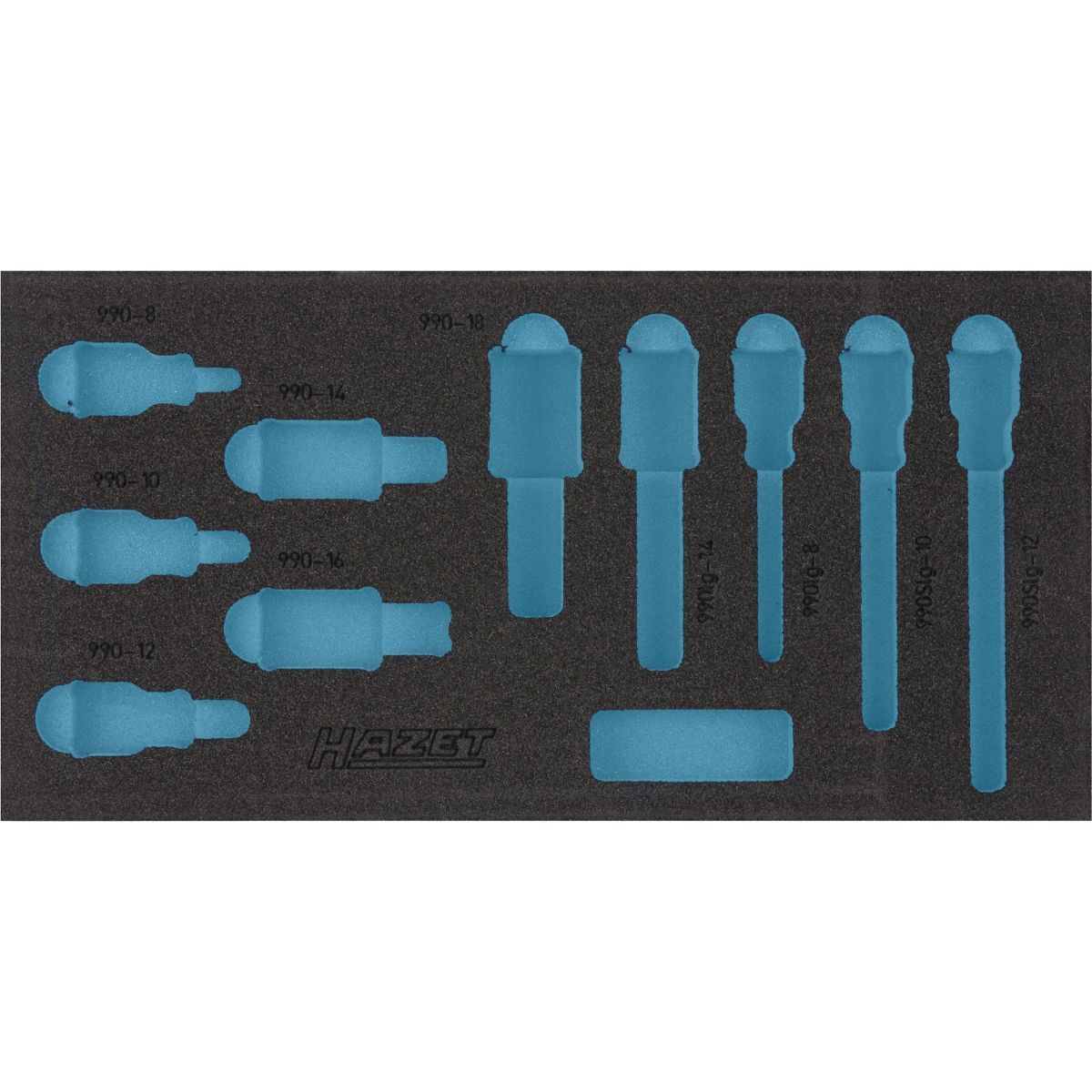 Insert en mousse souple 2 composants HAZET pour modèles 163-221/10 et 990/10