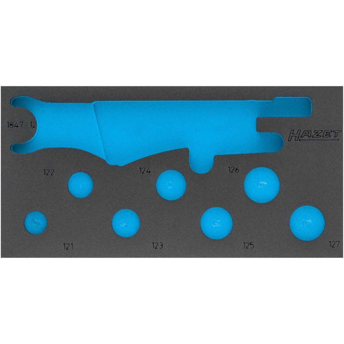 HAZET Insert en mousse souple bi-composant pour 1847-12/15