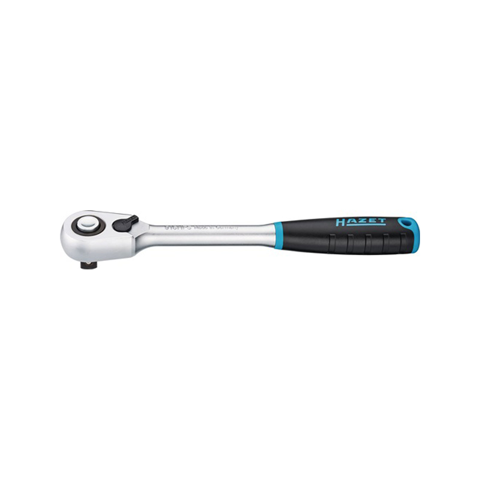 HAZET Clé à cliquet HiPer à denture fine avec verrouillage de sécurité, carré 12,5 mm (1/2 pouce)