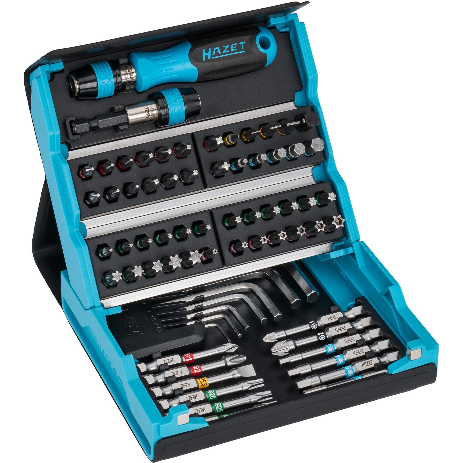 Jeu de douilles SmartCase HAZET à six pans 6,3 (1/4 pouce), 69 pièces