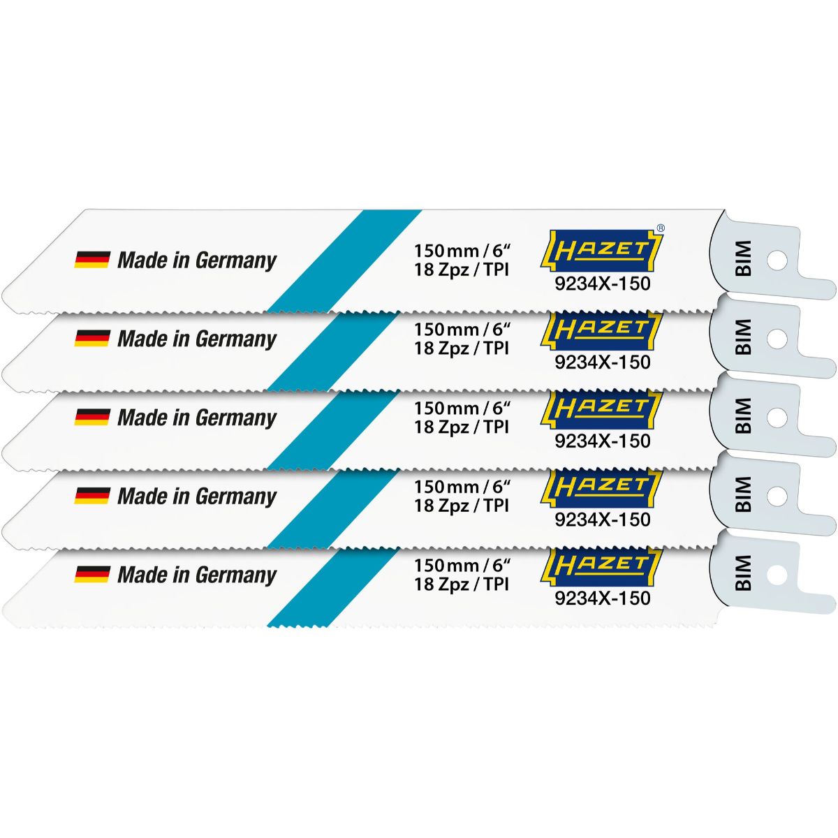 Jeu de lames de scie Hazet 1,5 – 4 mm, 5 pièces — lot de 5 pièces