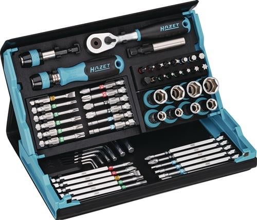 Jeu de clés à douille 56 pièces SmartCase HAZET - Hexagone 6,3 (1/4")