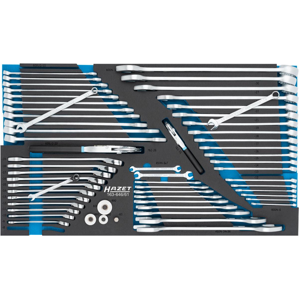 Hazet Jeu d'outils en mousse 61 pièces