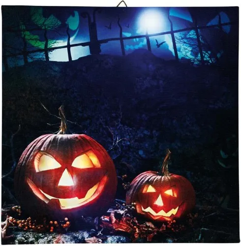 Hellum LED-Paire de citrouilles décoratives 376135