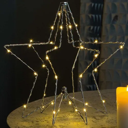 Étoile métallique LED 2D/3D Hellum 522624