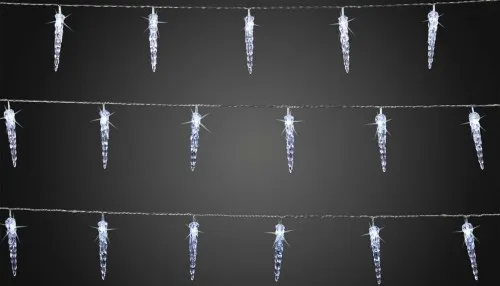Guirlande lumineuse LED Hellum en forme de glaçons 564433