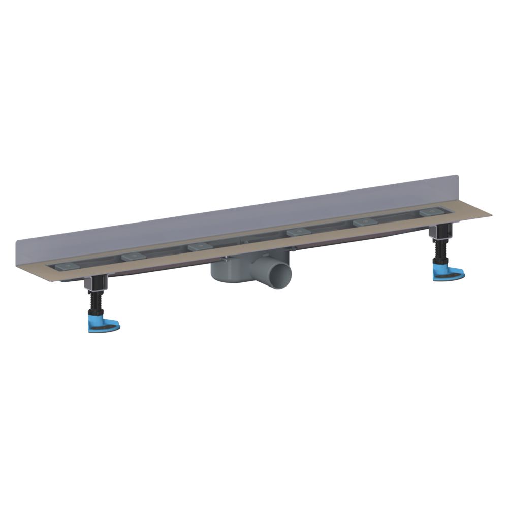 Dallmer CeraLine Goulotte de douche Nano W 800 mm, DN 50, PP/acier inoxydable, 523198