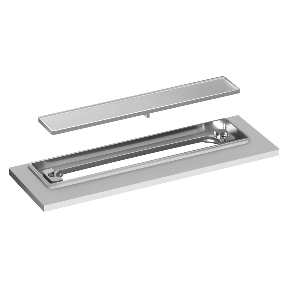 Goulotte de douche Dallmer CeraFrame Liquid neo, 275x58 mm, inox, 570499
