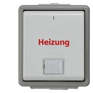 Siemens Interrupteur de chauffage d'urgence numérique DELTA IP44 5TA4741