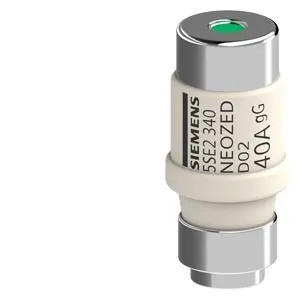 Siemens Porte-fusible NEOZED D02 40A 400V gL/gG noir 5SE2340