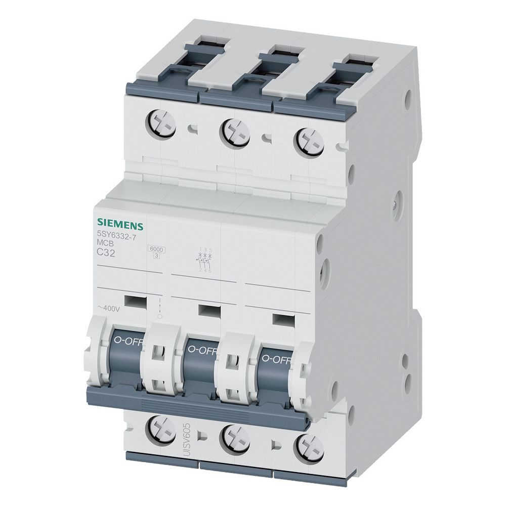 Disjoncteur Siemens 5SY6332-7 3 pôles C 32A 6kA