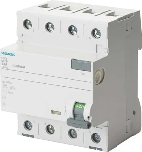 Disjoncteur différentiel Siemens Dig.Industr. 5SV3444-6LB01