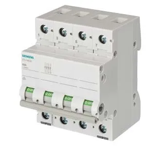 Sectionneur Siemens 5TL1463-0, interrupteur marche/arrêt 63 A, 4 pôles