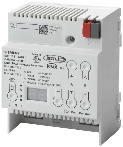 Passerelle KNX/DALI numérique industrielle Siemens 5WG1141-1AB21