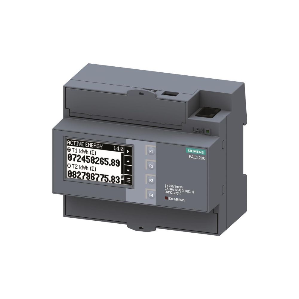 Compteur électronique SENTRON 7KM2200-2EA40-1EA1 Siemens - 65A - Modbus - 6TE