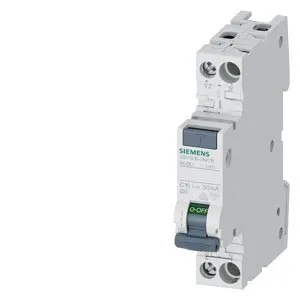 Disjoncteur différentiel compact Siemens 5SV1316-7KK16, 1P+N, 16 A, 30 mA, type A