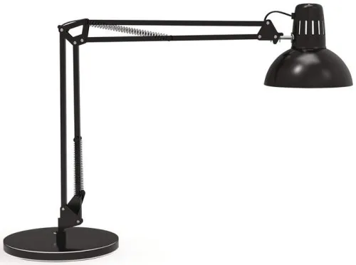 Lampe de bureau sur pied LED en métal noir H.49cm - Maul