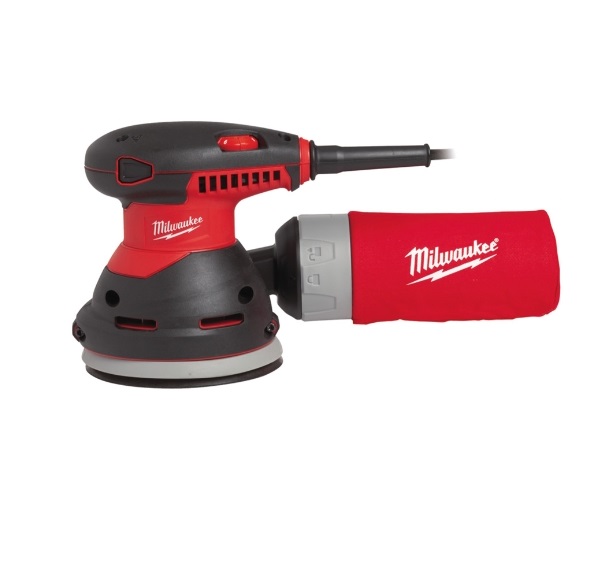 Ponceuse excentrique Milwaukee ROS 125 E avec accessoires dans sacoche 4933433180