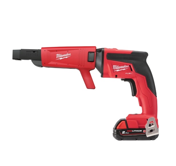 Milwaukee M18FSGC-202X FUEL™ Visseuse sans fil pour plaques de plâtre avec chargeur à magasin