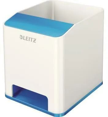 Porte-stylos LEITZ WOW Duo Colour, blanc perlé/bleu