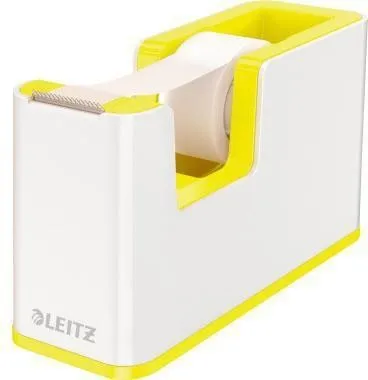 Dérouleur de ruban adhésif de table Leitz WOW 53641016 jusqu'à 19mm x 33m PS blanc/vert + ruban adhésif