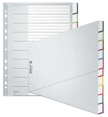 Chemises de classement Leitz 12700000 vierges DIN A4 10 pièces PP gris