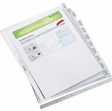 Pochette de présentation Leitz 47540003 DIN A4, ouverte en haut, 0,13 mm, PP incolore