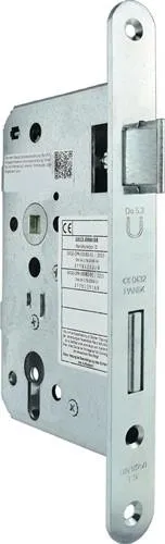 Serrure de secours à encastrer Bever 1007PPGR Fkt.D rd.24/65/72/9mm DIN droite acier inoxydable