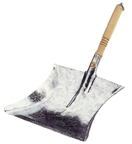 Pelle à poussière avec manche en bois métallique galvanisé - 51557-05 — lot de 10 pièces
