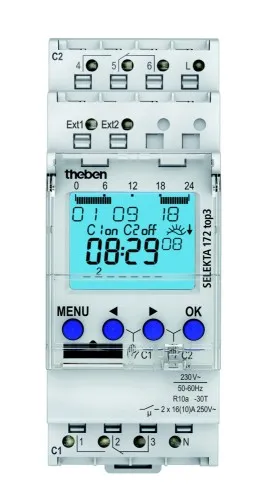 Minuterie programmable numérique Theben SELEKTA 172 top3