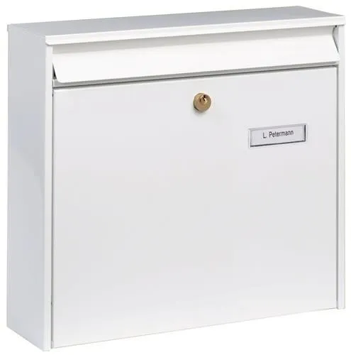 Boîte aux lettres Potsdam 877 W de Burg-Wächter - H.322mm L.362mm P.100mm blanc STA DIN C4