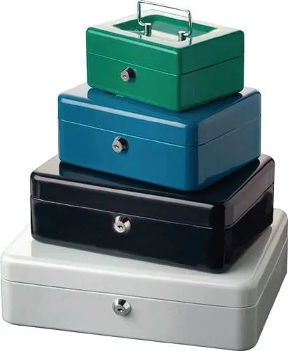 Caisse forte portable Burg-wächter MONEY - B.125xH.60xT.95mm bleu laqué