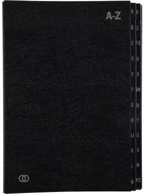 Classeur sur pied Soennecken oeco 3424 A-Z 24 pièces noir