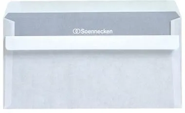 Enveloppe Soennecken 2932 Lettre compacte sans fenêtre autocollante 1 000 pièces/paquet