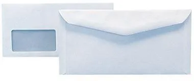 Enveloppes à fenêtre Soennecken 2902 229x114 mm sans colle blanche 1 000 enveloppes/pack