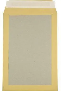 Enveloppe d'expédition Soennecken 2917 C4 sans fenêtre 120 g adhésif repositionnable dos rigide marron 100 pièces/boîte.