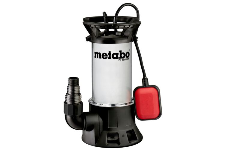 Pompe immergée pour eaux claires et usées Metabo PS 18000 SN en acier inoxydable