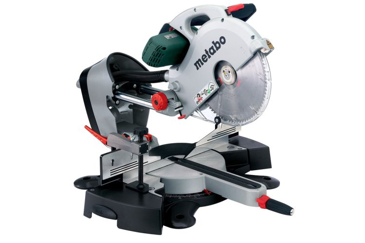 Scie à onglets et à tronçonner Metabo KGS 315 Plus avec lame de scie HM et fonction de traction