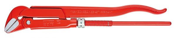 Pince à tuyaux KNIPEX 45° 320 mm rouge revêtement poudre