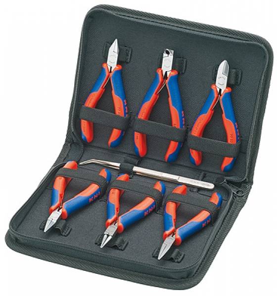 Jeux d'outils pour l’électronique, avec outils pour travaux sur composants électroniques Knipex