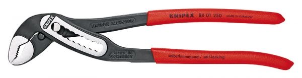 Pince multiprise Alligator KNIPEX 250 mm avec manche en plastique antidérapant noir atramenté