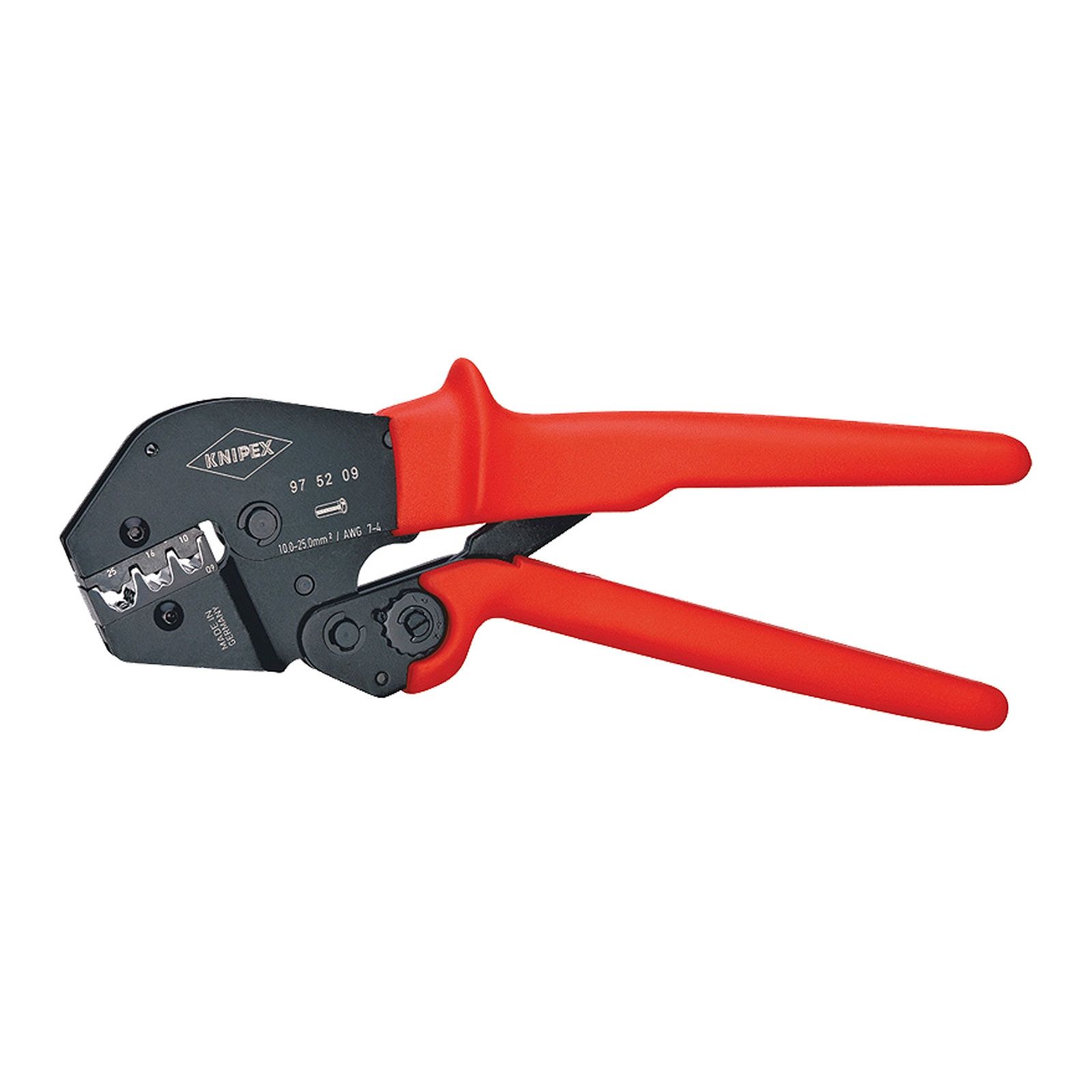 Pinces à sertir KNIPEX pour cosses tubulaires non isolées et embouts à sertir