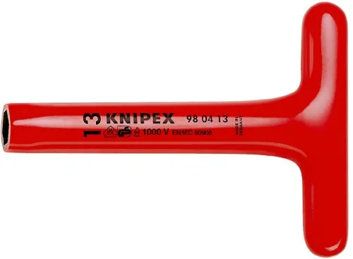 Clé à douille Knipex 98 04 17 avec manche en T