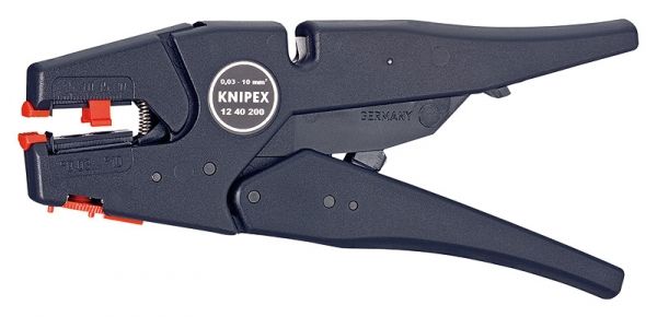 Pince à dénuder auto-réglable KNIPEX 12 40 200 200 mm, 0,03 - 10 mm²