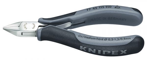 Pince coupante électronique ESD KNIPEX 77 42 115